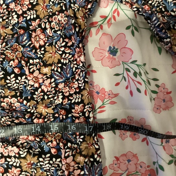 Veronica Beard Size XL Black Multicolor Floral Long Sleeve Dress - Picture 13 of 14